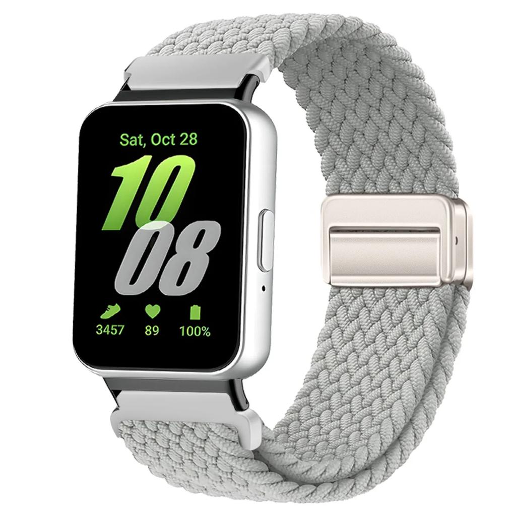 Magnetic Sport for Samsung Galaxy Fit 3 Watch Braided Strap Watchband for Samsung Galaxy Fit 3 Band Accessories Replacement