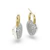 Swarovski Gold Tone Heart Drop Earrings 5737297