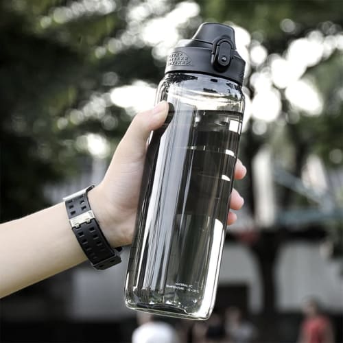 TSQIBU Large Capacity Water Bottle, 600ml, 800ml, 1000ml, 1500ml, 2000ml, Ultra-Lightweight, Leak-Proof, Portable, Heat-Resistant (100C), Boiling Wat