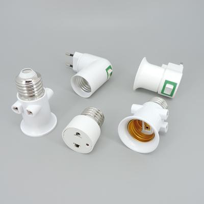 AC US EU UK la E27 sursă de alimentare cu bec LED Suport pentru lămpi de bază Priză Șurub Adaptor pentru lumină Convertor conector electric