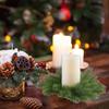 Norfolk Pine Garland Artificial Snow Pine Garland for Christmas Home Table Centerpieces Christmas Candle Rings Wreath