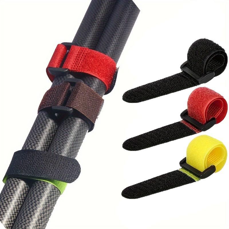 10pcs Reusable Fishing Rod Zip Ties, Hook and Loop Zip Ties, Pole Ties, Wrapped Outdoor Fishing Tools Practical Accessories