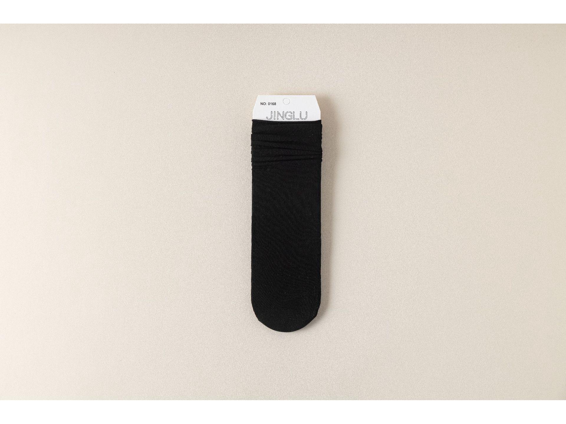 

Дихаючі шкарпетки JK Style Mid-Tube - тонкі, однотонні, вбираючі піт на весну та літо чорний
