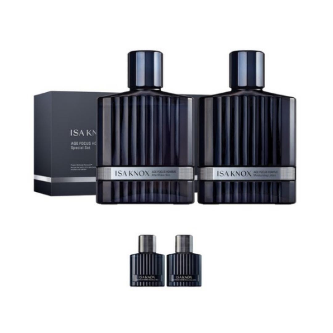 

IZA NOX (Isahnox/Izanox) Age Focus Homme 2‑Piece Set — Skin (Toner) 150 ml + 25 ml (travel) & Lotion 150 ml + 25 ml (travel)