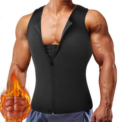 Männer Taille Trainer Weste Korsett Neopren Sauna Anzug Workout Tank Tops Shapewear Gewicht Verlust Abnehmen Body Shaper Kompression Shirt