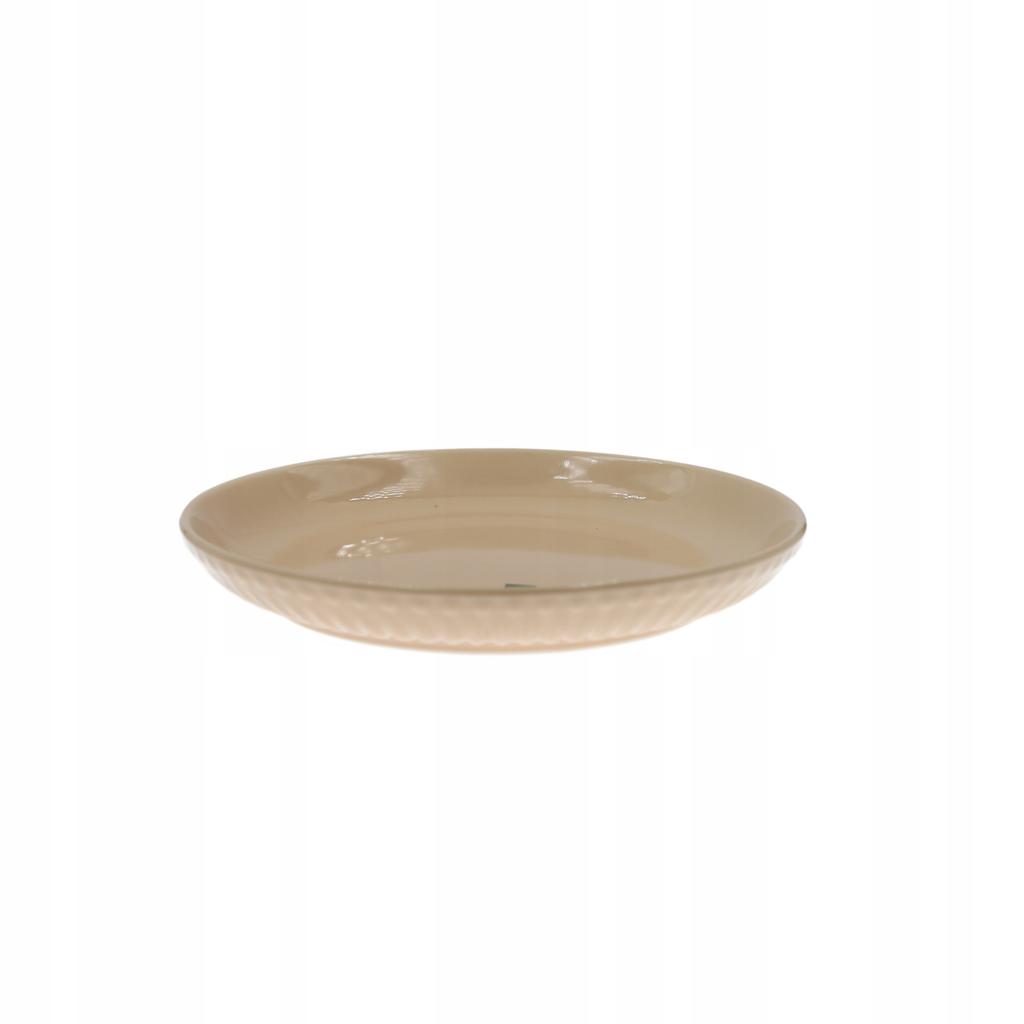 CERAMIC DESSERT PLATE FOR BREAKFAST 21cm PLATE MOSAIQUE BEIGE without pattern