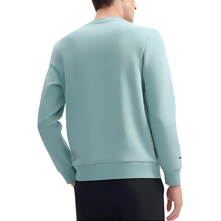 Fila White Series Brand Logo Fashion Casual Natural Simple Pullover Long Sleeve Sweatshirt Men Sweatshirt Sea-King-Green F11M443205F-GN