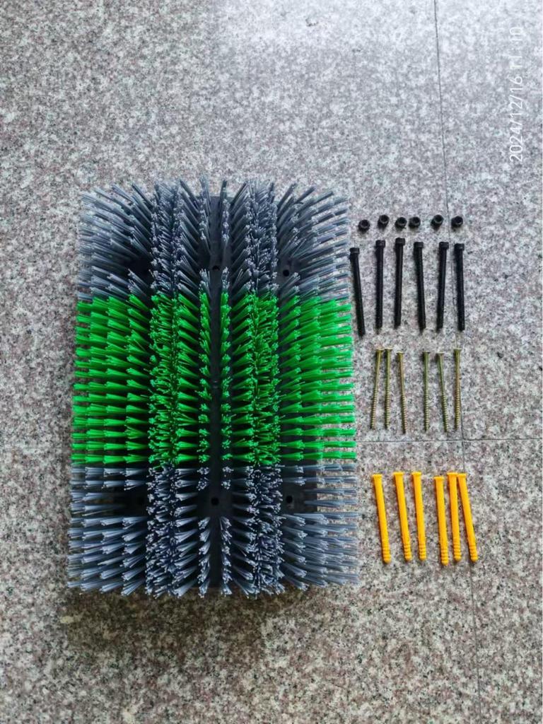 Bardzo Duża Składana Szczotka do Ciała Krowy – Trójsekcyjna Rolka do Masażu i Drapania do Czyszczenia Zwierząt Gospodarskich