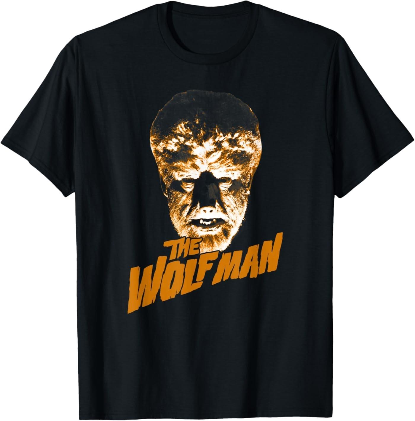 Universal Monsters The Wolf Man Dark Portrait T-Shirt S разноцветный