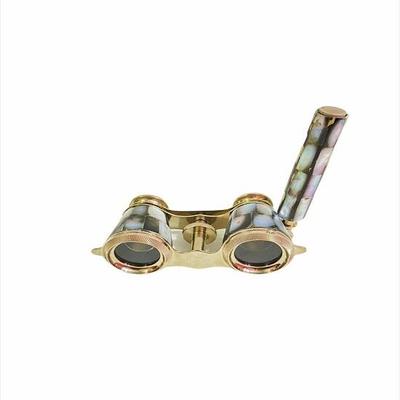 Binocolo nautico portatile in ottone antico, cannocchiale da collezione in madreperla, regalo di Natale