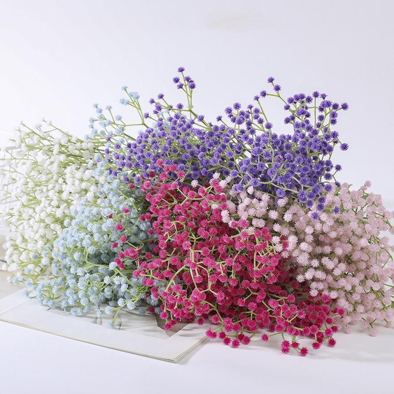 1Pcs Babys Breath Artificial Flowers Bouquet Gypsophila Fake Flowers for Home Decor Table DIY Vase Ornament Wedding Decorations