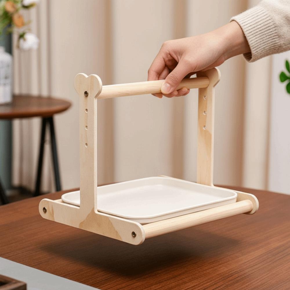 Anti-Splash Design Parrot Potty Training Platform Interactive Pet Bird Perching Stand Parrot
