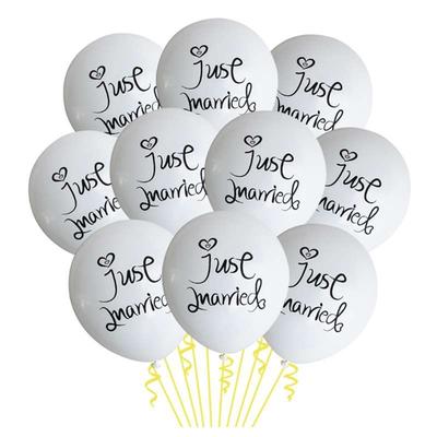 Congrats Wedding Just Married Printed Welcome Home Hen Party Decoration Balloons