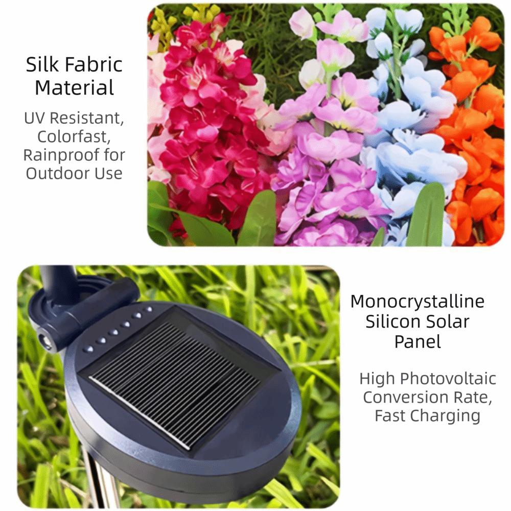 Solar Powered Solar Hyacinth Lawn Lights Waterproof Courtyard Decoration Landscape Lamp  Courtyards