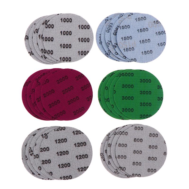 

Набір шліфувального паперу 30 шт. 3 дюйми 75 мм зернистість 800-3000 вологий сухий шліфувальні диски на липучці шліфувальний папір абразивні інструменти підходять для металу дерева