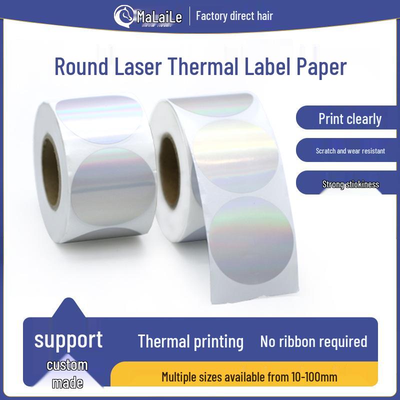 Silver Thermal Adhesive Printable Food Label
