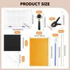 PEWETE Trading Card Cleaning Kit 162-Point Collector's Restoration Tool Roller Card Care Accessories Pack Card Flattening Suede Towel Cotton Swab