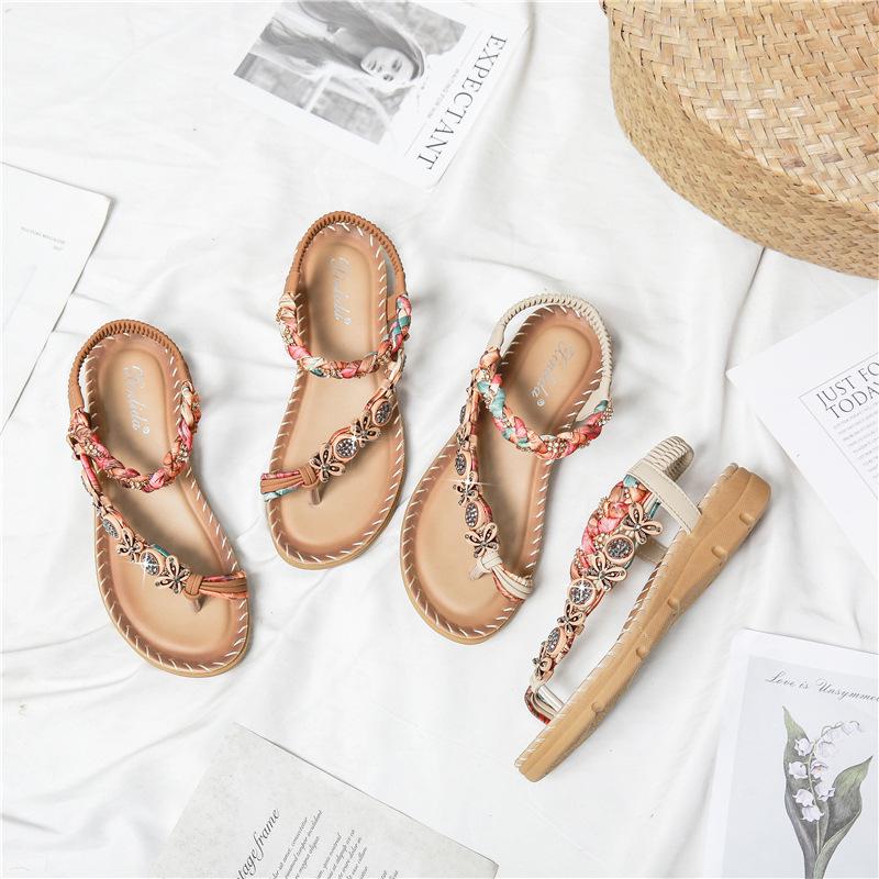 2024 Summer Bohemian Plus Size Sandals for European and American Markets