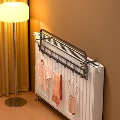 A Metal Clothes Drying Rack Hanging On the Radiator, Easy-to-install Water Heater Dryer Hanger, Radiator Clothes Drying Rack