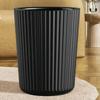 1pc Simple Striped Trash Can, Paper Basket Bin For Bedroom, Living Room, Bathroom, Waste Management Container