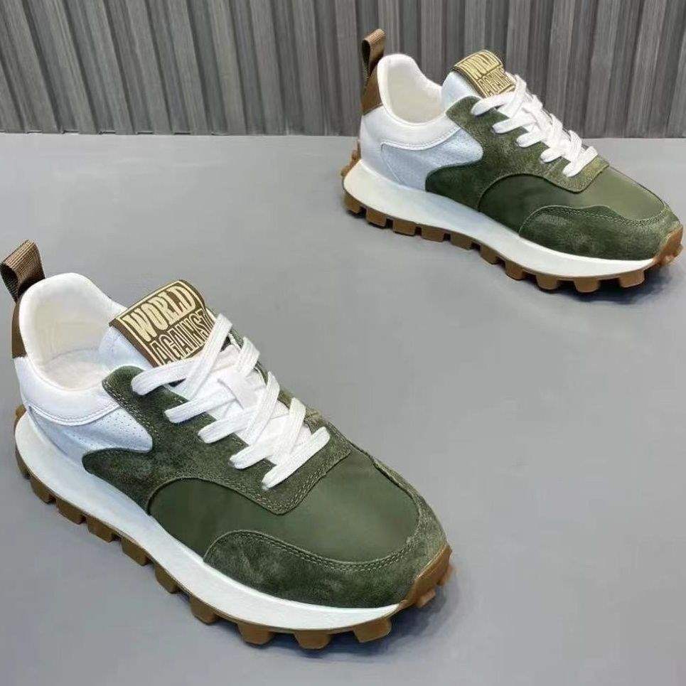 Men's shoes 2025 autumn new fashion versatile trend niche non-slip dad soft-soled youth sports and leisure shoes