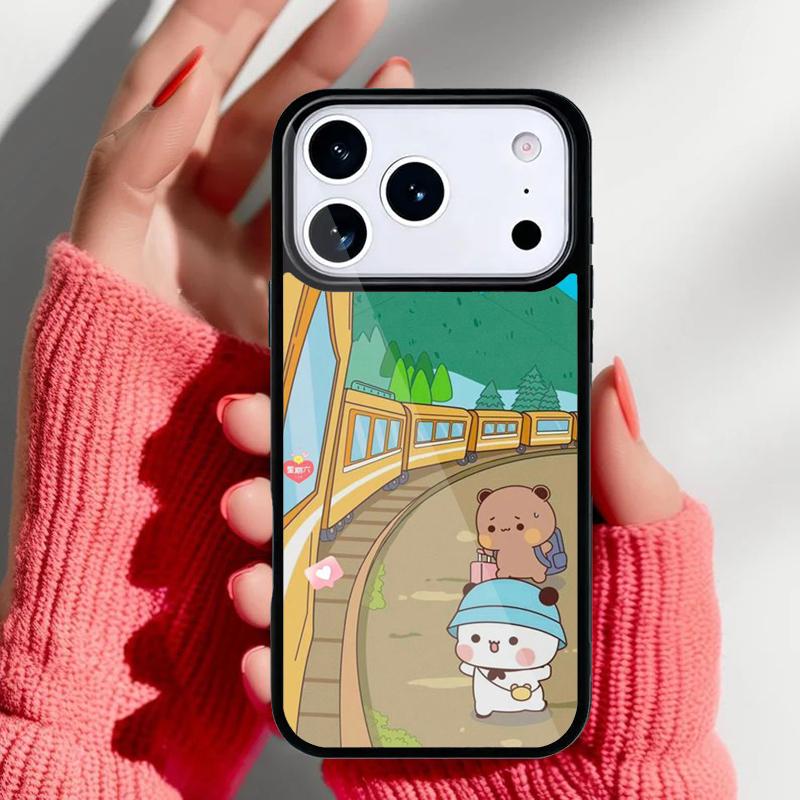 Cute BuBu DuDu Phone Case for iPhone 17 16 15 14 13 Pro Max Back Cover for 12 11 Pro Coque