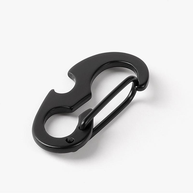 Outdoor Keychain Tool Multi Tool Spring Hook Buckle Bottle Opener Carabiner