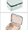 Compact PU Jewelry Organizer for Earrings and Ear Studs - Portable Storage Box