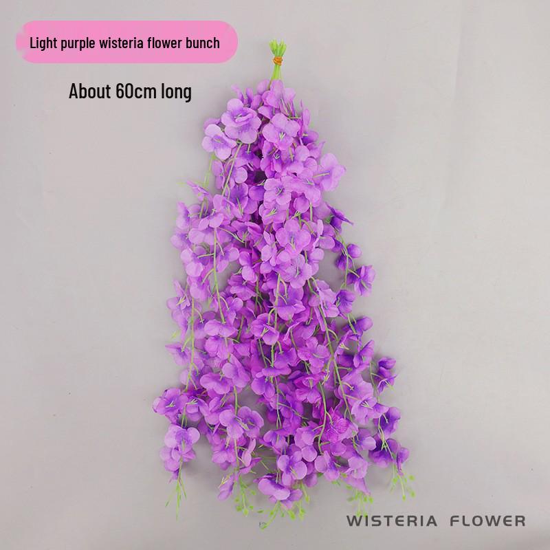 

Artificial Wisteria Flower Vines - Violet Hanging Decoration for Weddings