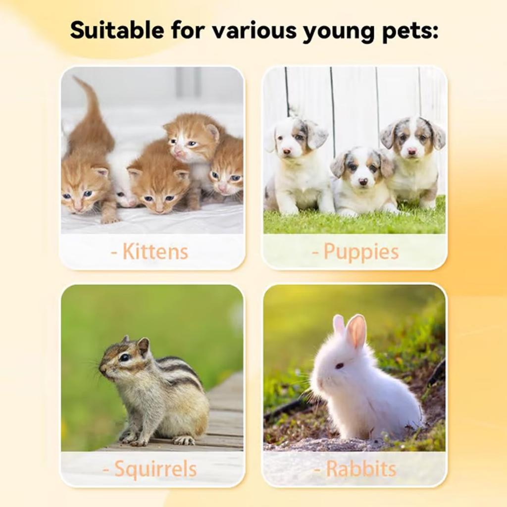 Pet Bottle Feeding Tool For Kittens, Nipple For Puppies, Choking Silicone Newborn Feeding Tool For, Water Feeding Tool