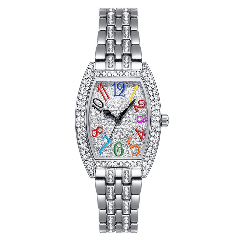 Fashion Diamond Barrel Type Women'S Watch Classic Gypsy Bracelet Waterproof Women'S Watch