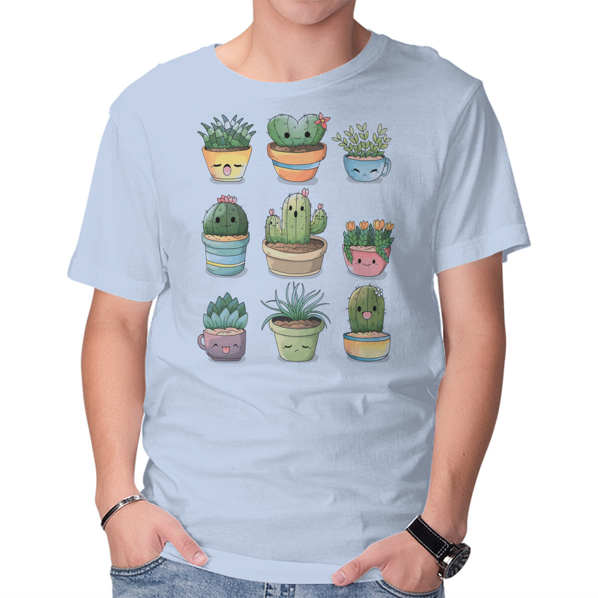 Unisex Crew Neck T-Shirt Grass Plant Graphic Short Sleeve Casual Tee XXXL