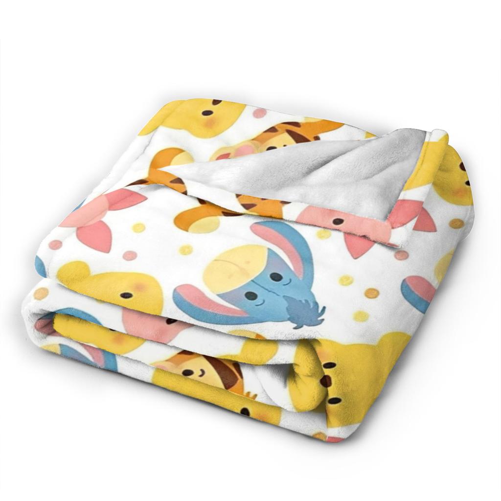 Cute Kawaii Blankets Winnie The Pooh Fuzzy Throw Blanket Bedding Couch Personalised Soft Warm Bedspreads