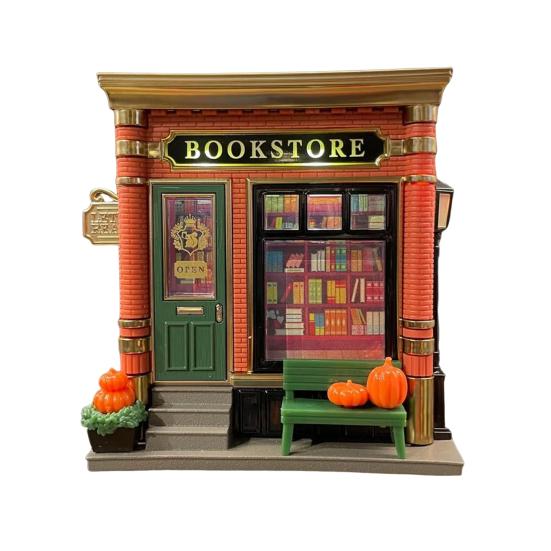 Bookstore Night Light Wall Projector Miniature Book Store LED Lamp