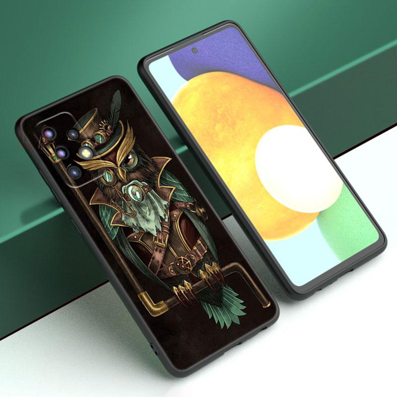 Lovely Animal Owl Phone Case For Samsung A13 A22 A24 A32 A23 A25 A34 A35 A52S A53 A54 A55 A73 5G A12 A14 A15 A31 A33 A50 A51 A72