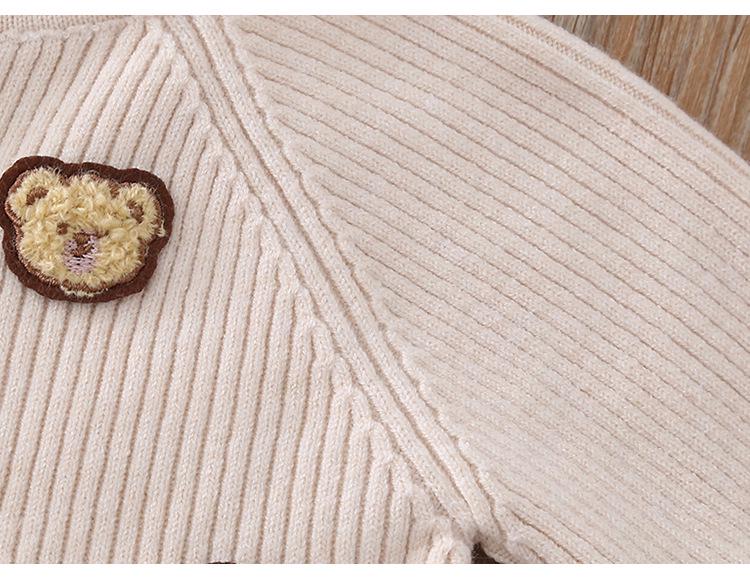 Mädchen Bärenpullover & Hosen Set - Herbst/Winter 2023 Melaard Strick Zweiteiler