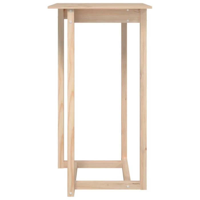 822177 vidaXL Bar Table 60x60x110 Cm Solid Pine Wood