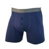 Men's Plus Size Button Opening Elastic Cotton Boxer Extended Crotch Boxer
