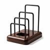 3 Slot Chopping Board Rack Stable Base Polished Surface Cutting Board Holder Moisture Resistant Upright Storage