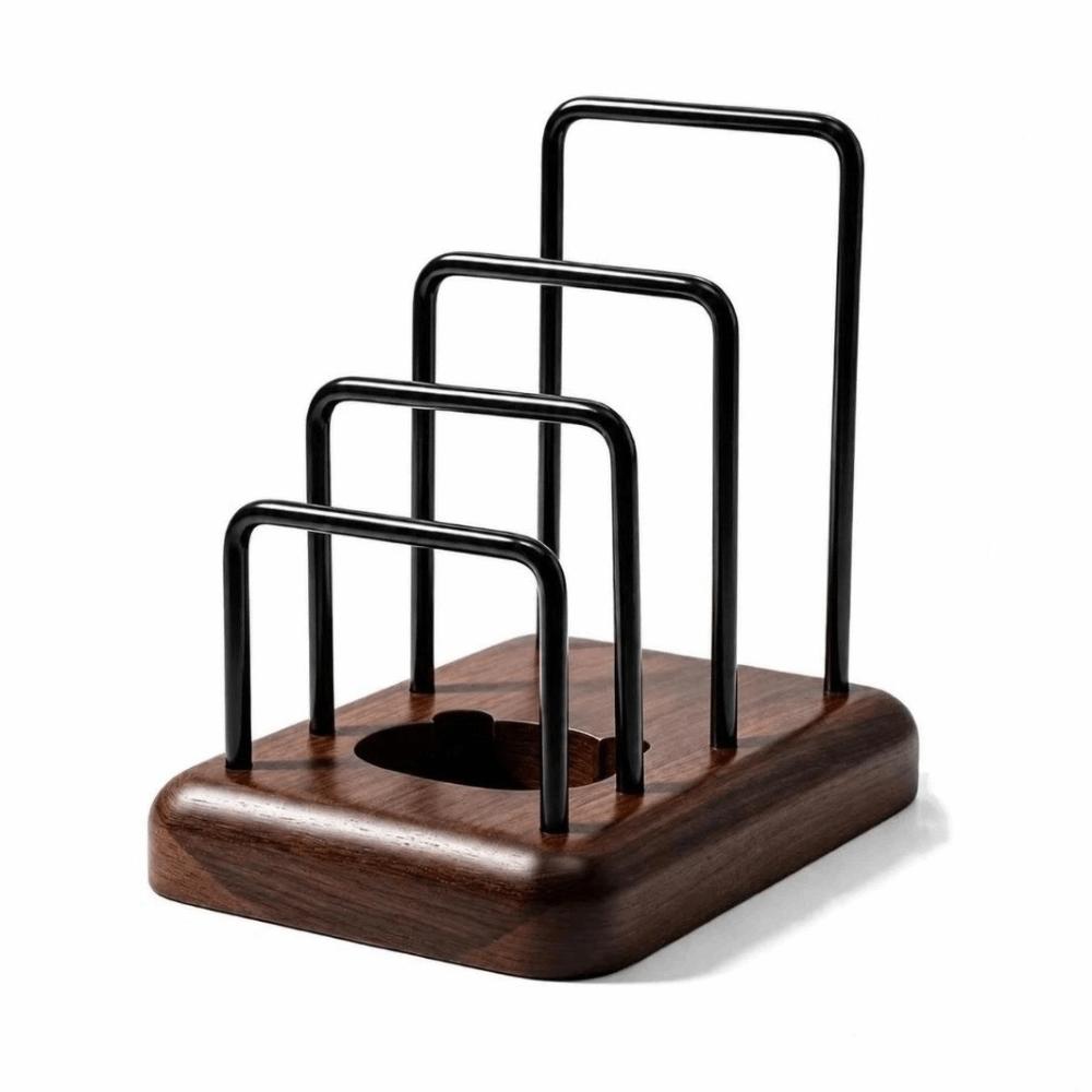 3 Slot Chopping Board Rack Stable Base Polished Surface Cutting Board Holder Moisture Resistant Upright Storage