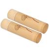 2 Bucăți Tub de Bambus Natural Ecologic Carbonizat pentru Ceai Nuci Tămâie Canistră Lotus