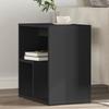 Vidaxl Side Table, Black, 50X30X50 Cm, Wood-Based Material