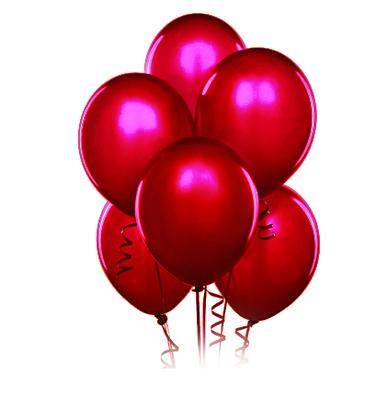 Balony Metaliczne 12  Cali, 100 Szt., Bordowy