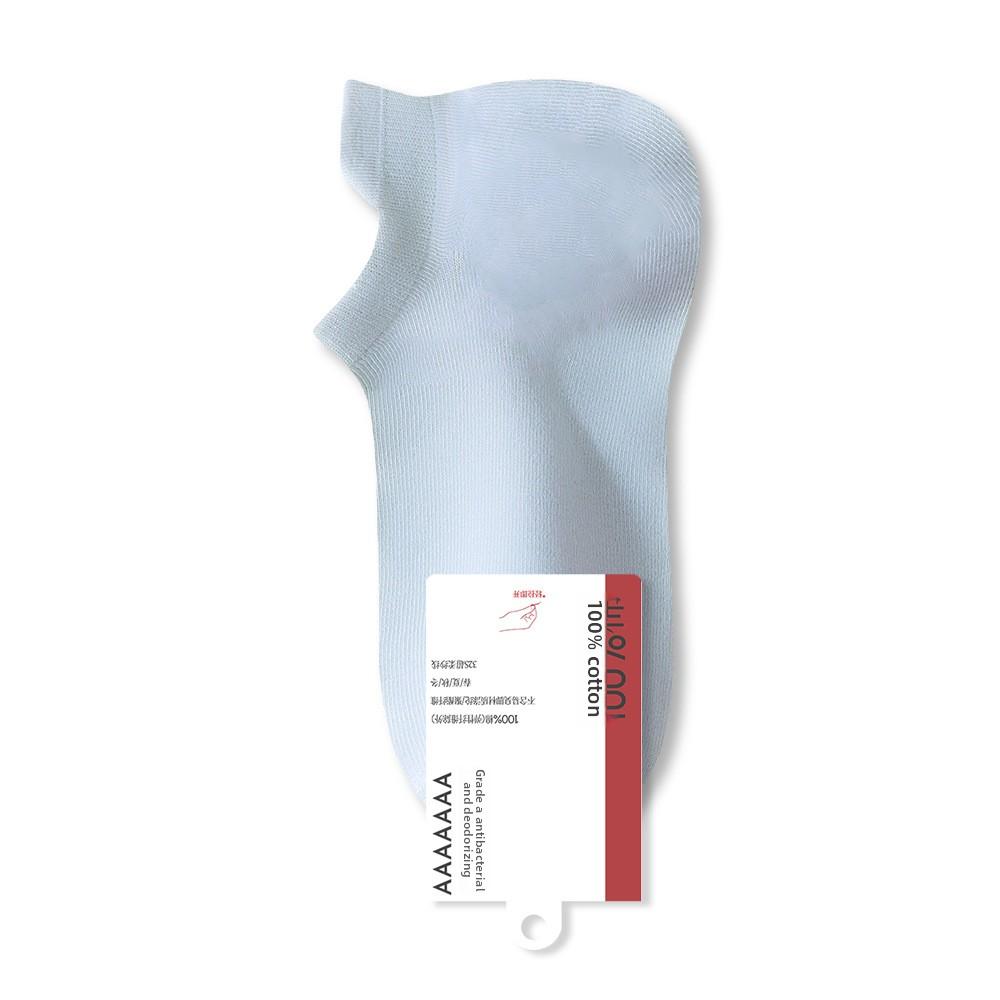 Ladies Spring and Summer Pure Cotton Boneless Deodorant Breathable Sweat Absorbing Leisure Socks