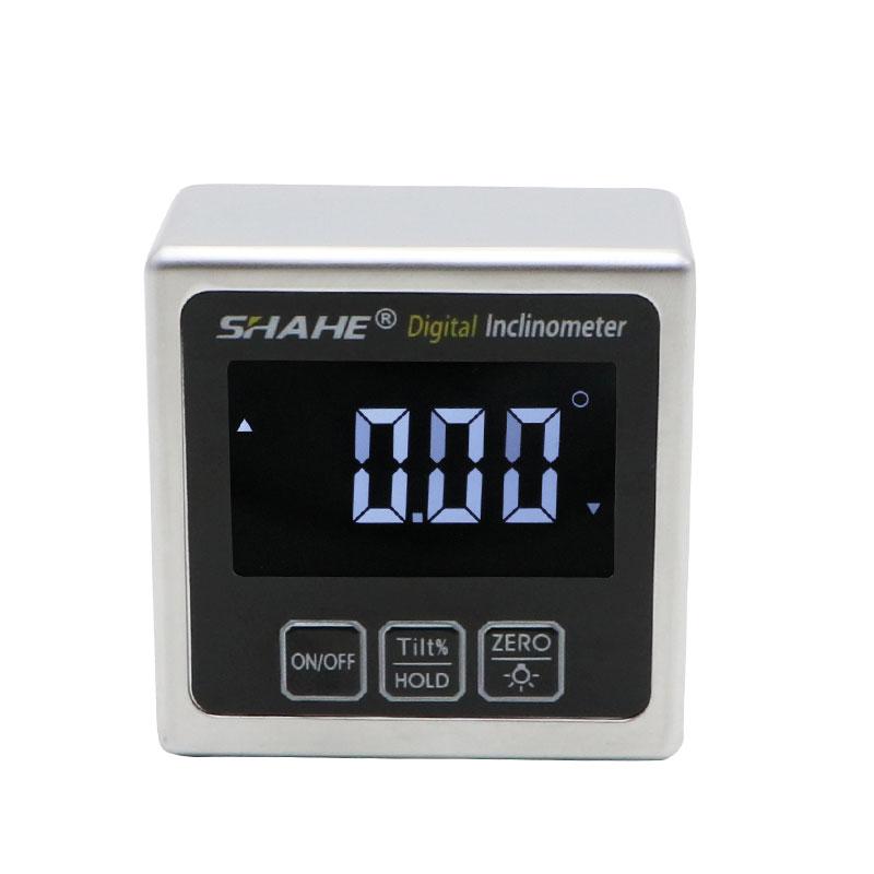 Shahe Digital Angle Finder Gauge Protractor Inclinometer With Magnetic Base And Backlight Precision Metal Digital Protractor