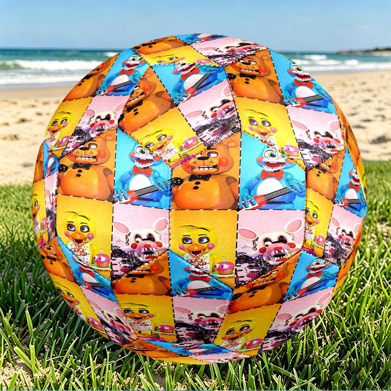 Five Nights at Freddy's Print Size 5 Soccer Ball, PU Wear Resistant Football for Match Training and Daily Practice, Birthday Gift for Soccer Fans