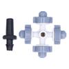 50Set Plastic Irrigation Nozzle Lightweight Hanging Sprinkler Durable Garden Supplies  Bush Cooling