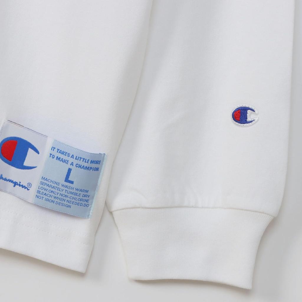 Champion Dlouhé tričko Relax Fit One Point Logo Dlouhý rukáv Kulatý výstřih 100% bavlna BAVLNA USA RelaxFit Tričko s logem One Point výšivka s dlouhým rukávem