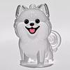 Pet Hair Memorial Keychain Pet Hair Preservation Bottle Transparent Synthetic Resin Engraved Pet Memory Jar
