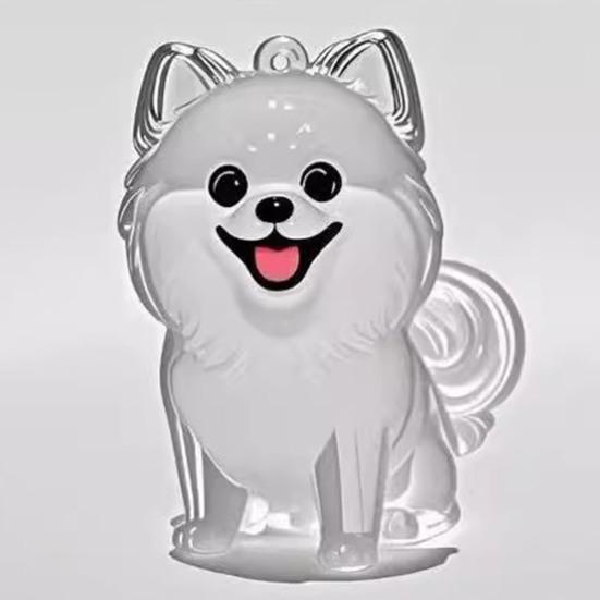Pet Hair Memorial Keychain Pet Hair Preservation Bottle Transparent Synthetic Resin Engraved Pet Memory Jar